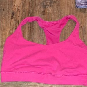Lululemon hot pink sports bra